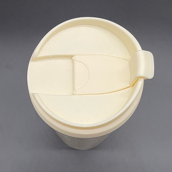 Kate Spade New York 16oz White and Gold Caning Thermal Mug Travel Mug - Picture 9 of 12